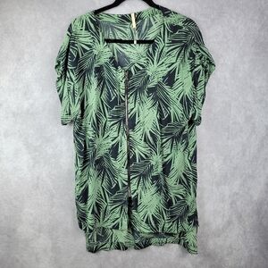 Touché Balneaire Boho Batik Top Casual Tropical Lightweight Women’s Size S